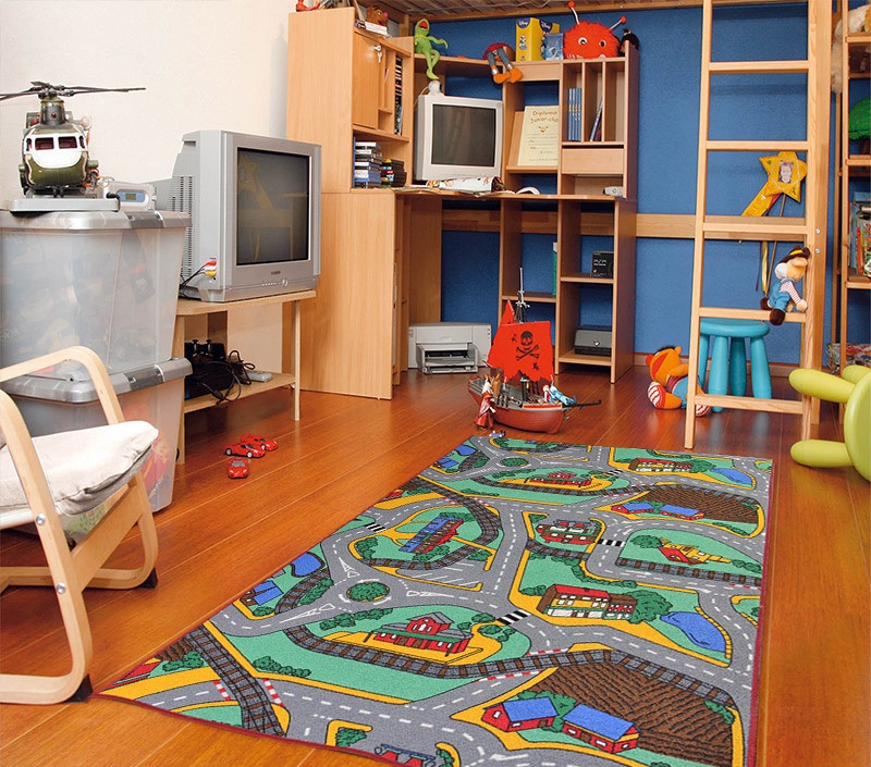 Associated Weavers Playtime 95x200cm silnice vícebarevné