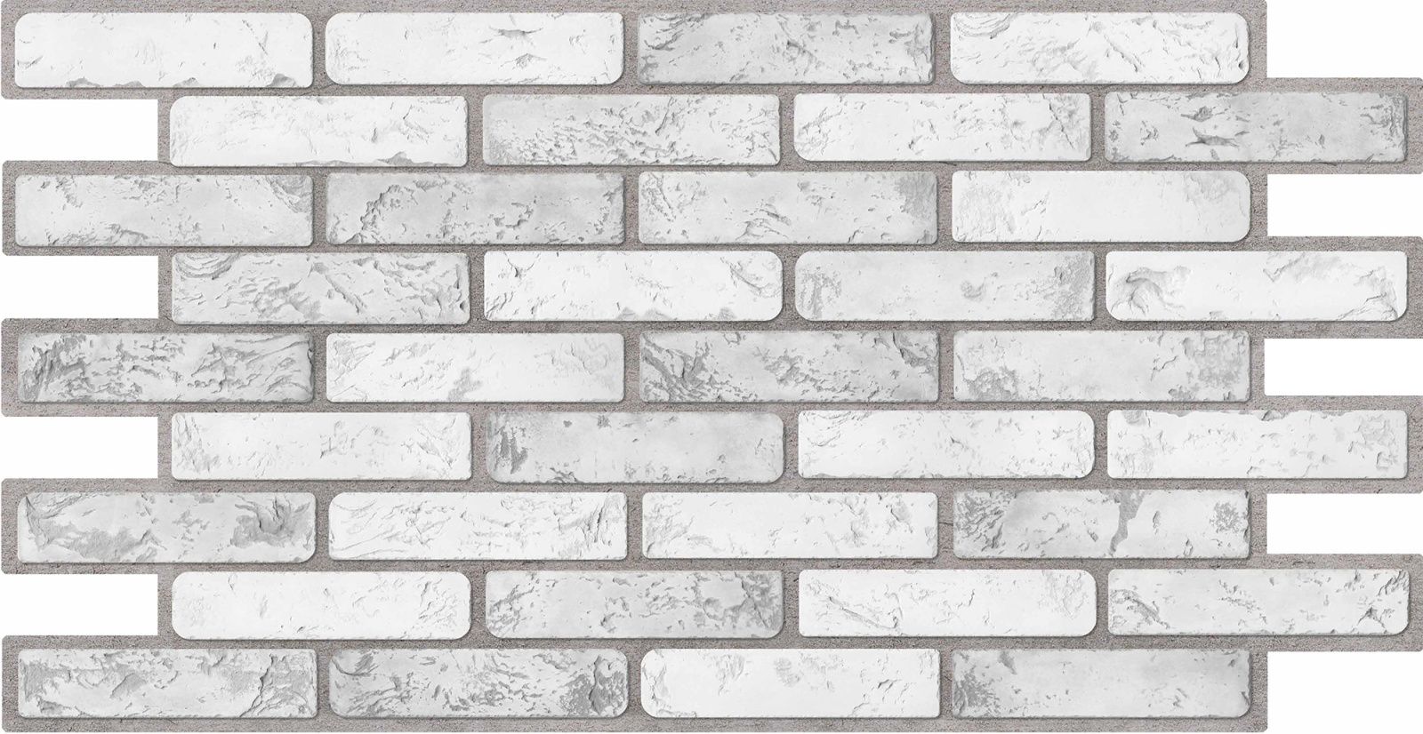 3D obkladový omyvatelný panel PVC Cihla šedá (971x498) mm