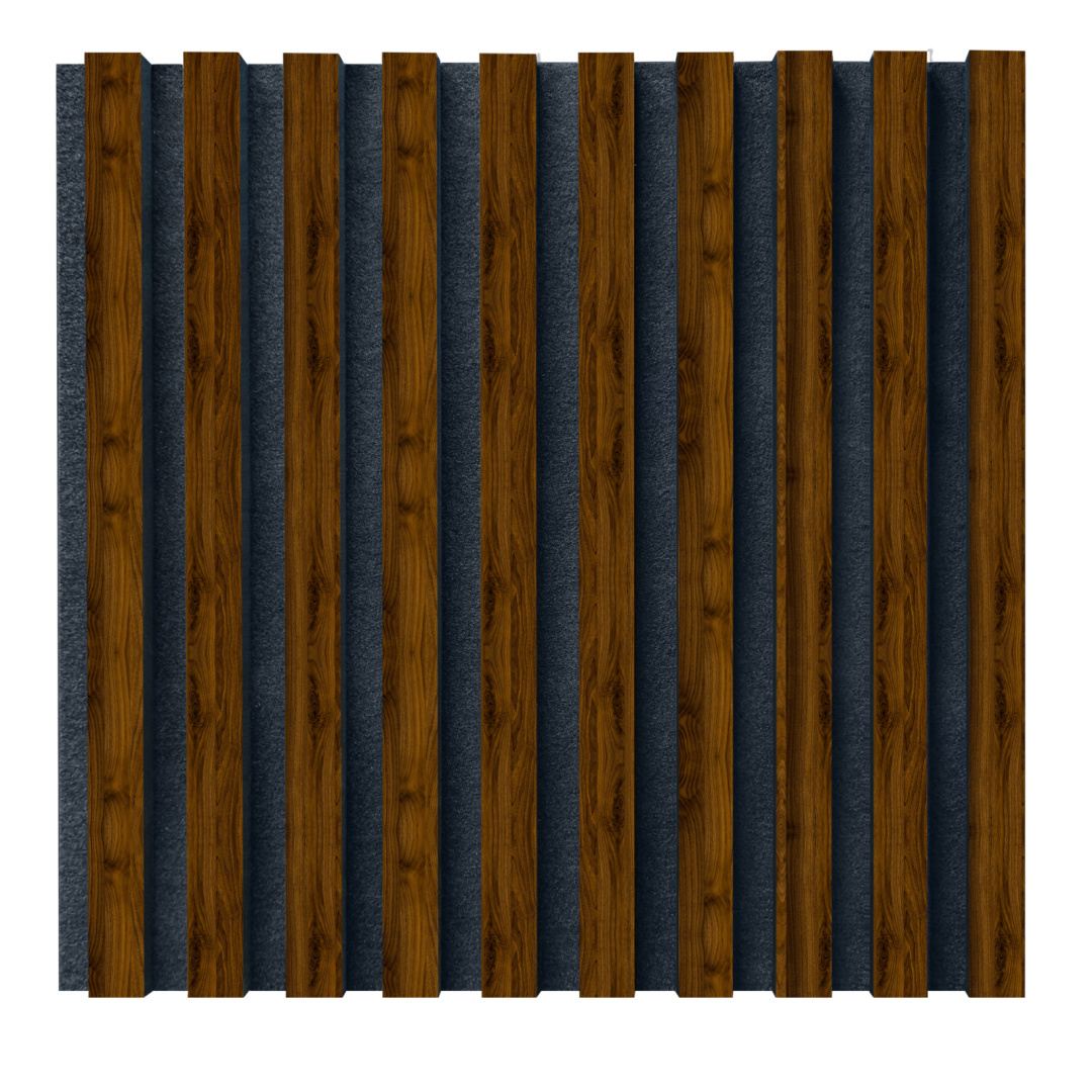 Lamelový obklad 50x50cm Ořech