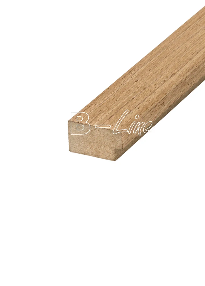 Ukončovací lišta k lamelový obklad T04 270x3,50cm Teak