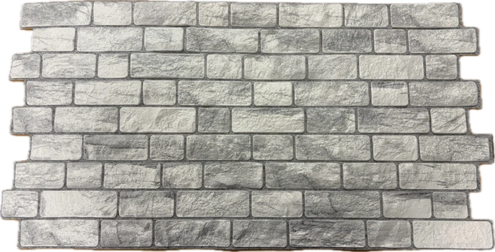 3D obkladový omyvatelný panel PVC Kámen šedivý (958x495mm)