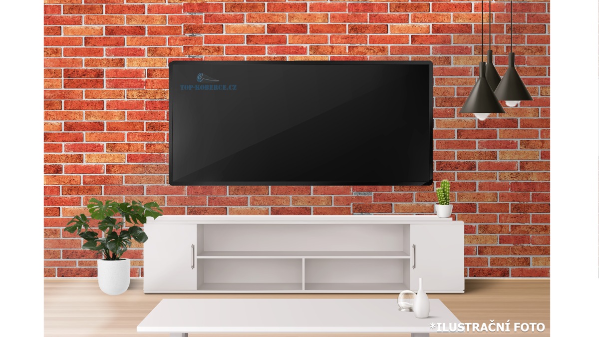 3D obkladový omyvatelný panel PVC Cihla červená (499 x 962 mm)
