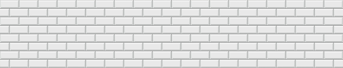 Kuchyňský panel ABS plast Bílá cihla 3000x600mm 1,5mm