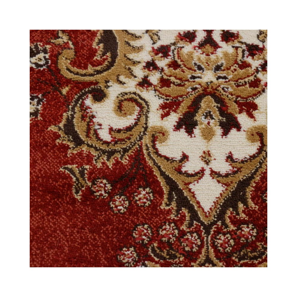 Jutex Koberec Medailon ovál 6985A červeno-krémový