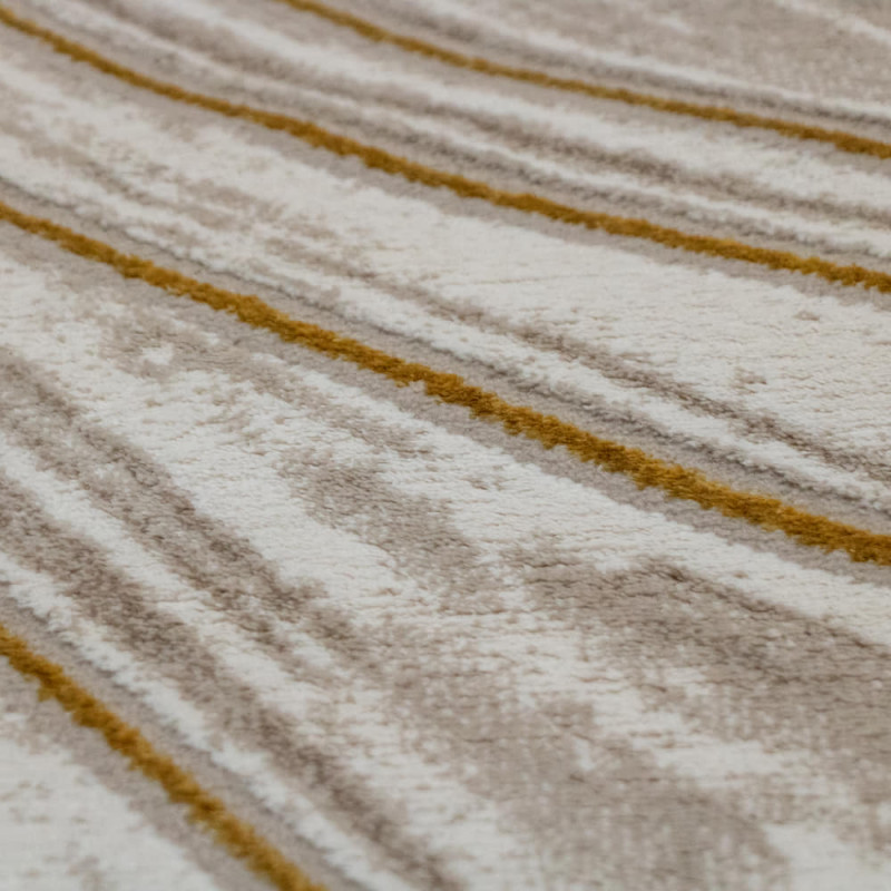 Jutex kusový koberec Mramor 6988 béžovo-zlatý