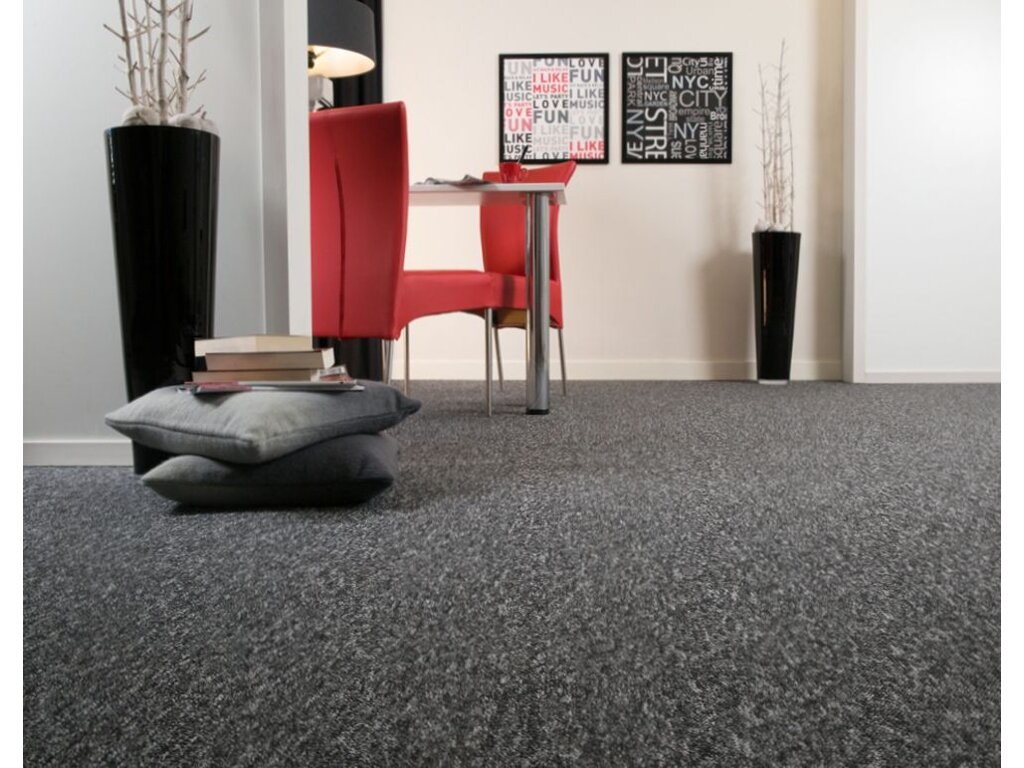 Metrážový koberec BALANCE 77 šíře 4m šedá