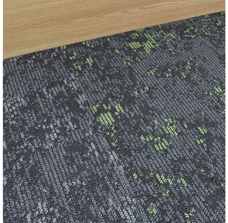 Pevanha kobercové čtverce Cloud 9676 šedá-zelená