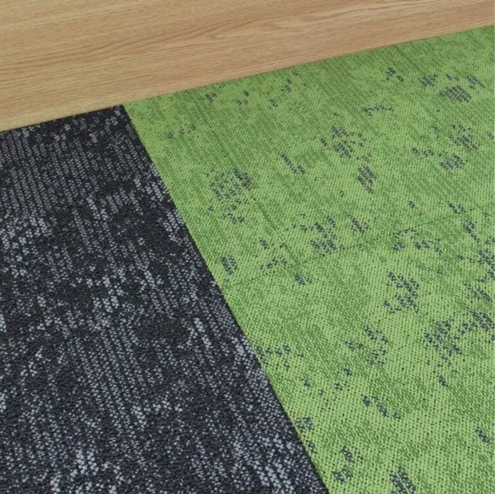 Pevanha kobercové čtverce Cloud 9665 zelená