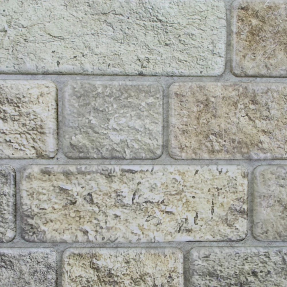 3D obkladový omyvatelný panel PVC Kámen béžový (958x495mm)