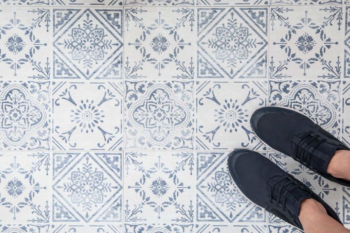 Vinylový samolepící čtverec Vintage style 30,5x30,5cm