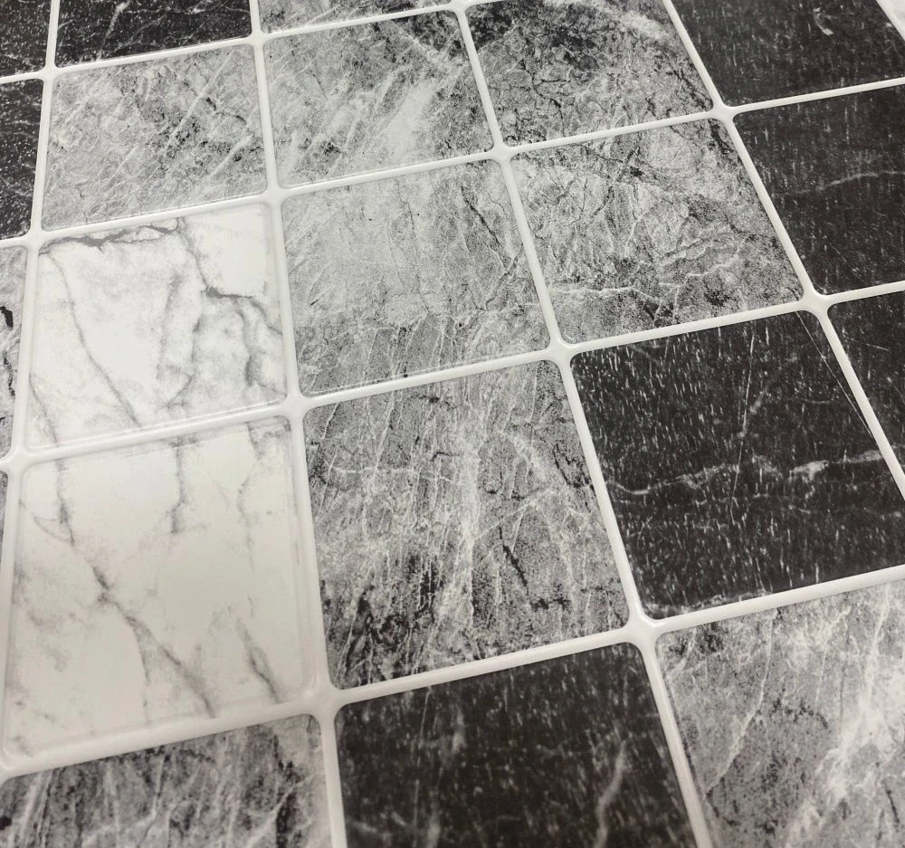 3D obkladový omyvatelný panel PVC Travertine Gray (957x482mm) 