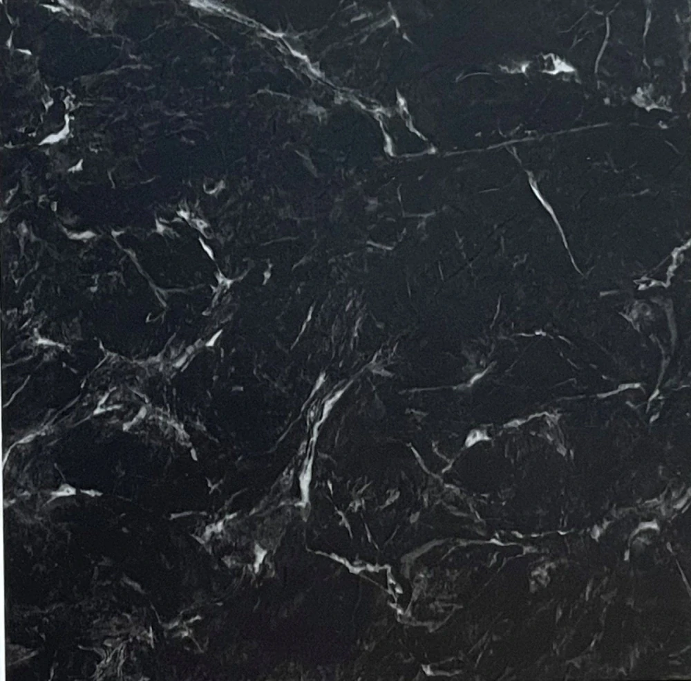 Vinylové samolepící čtverce Černý mramor DF0031 30,4x30,4cm