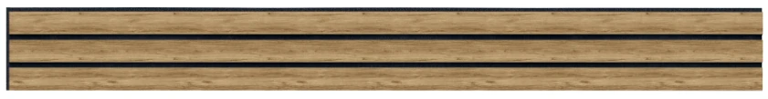 Lamelový obklad akustický 270x30cm Dub široká lamela