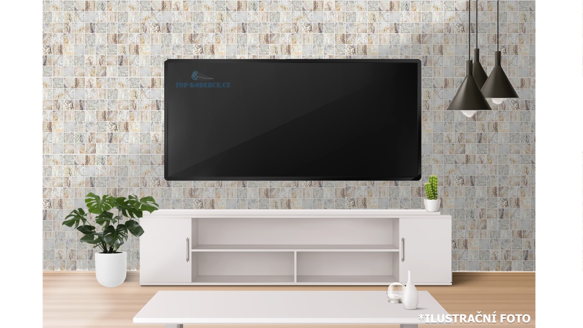 3D obkladový omyvatelný panel PVC Benátský mramor (480 х 955 mm)