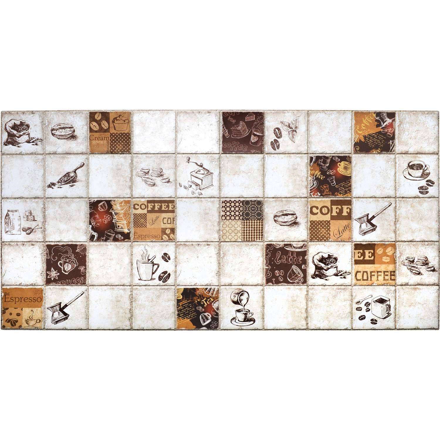 3D obkladový omyvatelný panel PVC Espresso (484x964mm)