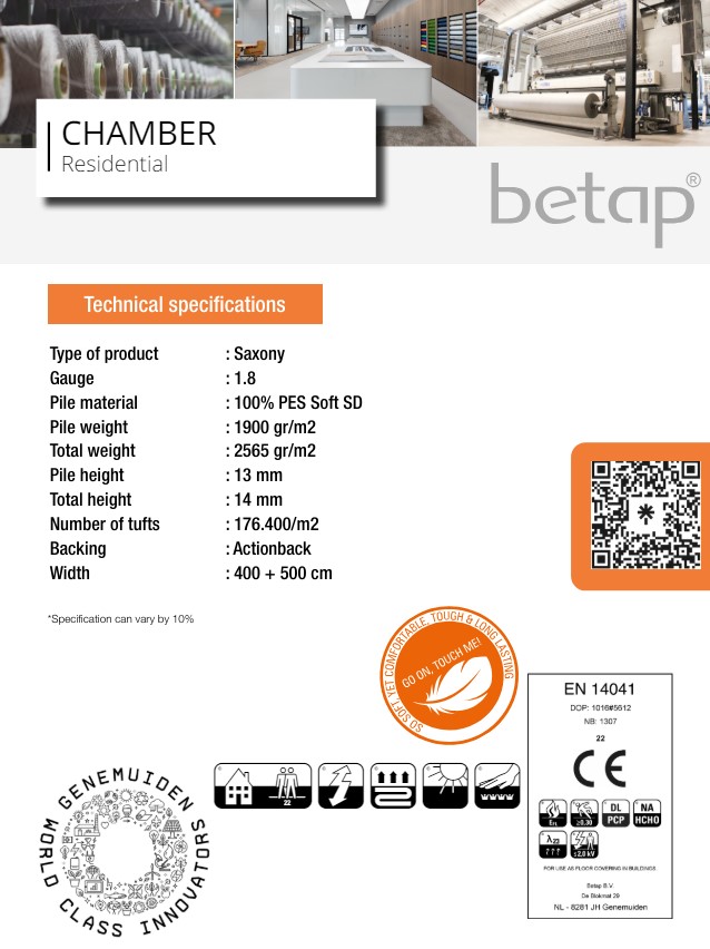 Metrážový Koberec betap Chamber 78 antracit