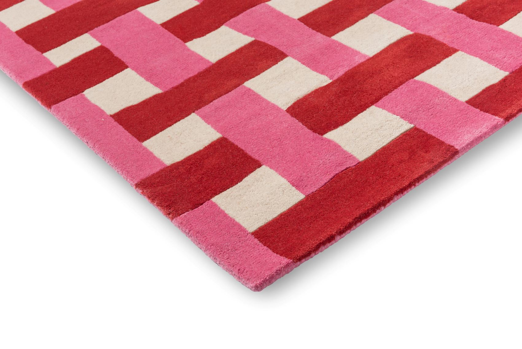 Brink&Campman Harlequin Basketweave coral/rose 144102 250x350cm