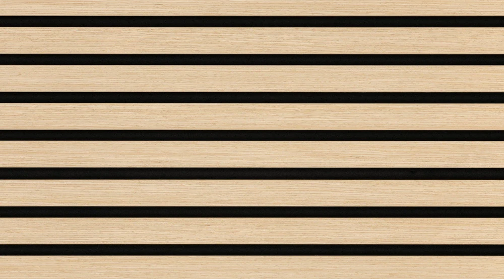 Lamelový obklad akustický Bělený Dub 270x40cm