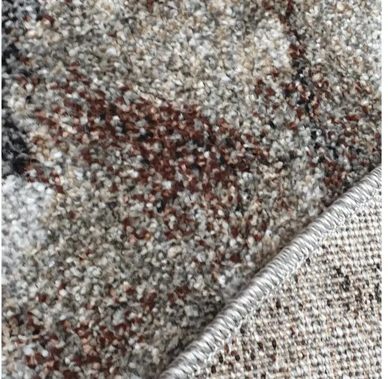 Kusový koberec Universe 841-86 kruh 160cm šedo-béžové