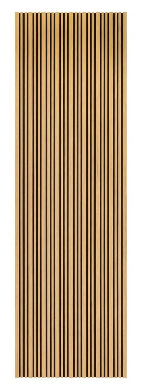 Lamelový obklad akustický Barcode Přírodní Topol 270x40cm