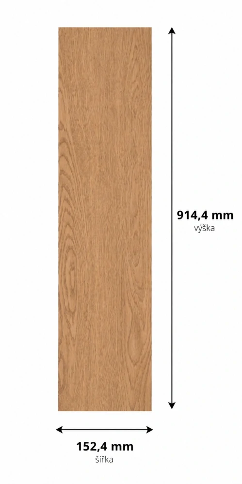 Vinylová podlaha HY-M1001 91,4x15,2cm Dub přírodní samolepící