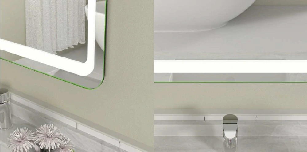LED koupelnové zrcadlo VISIONAL PANDORA 80 × 60 cm, CCT 2700–6500