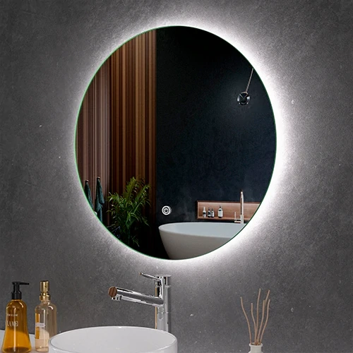 LED koupelnové zrcadlo VISIONAL MAYA Ø 60 cm, 4000 K, Anti-Fog, IP44