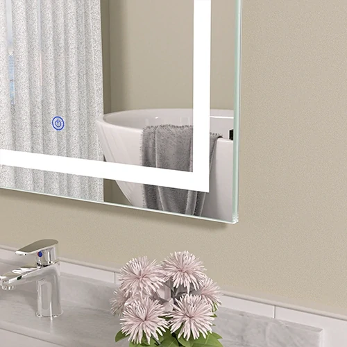LED koupelnové zrcadlo VISIONAL HARMONY 80 × 60 cm, 4000 K, IP44