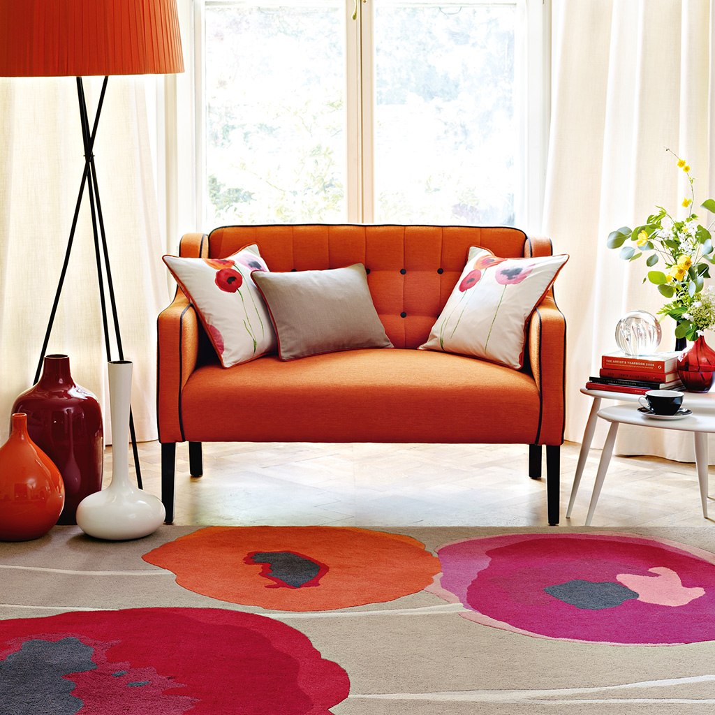 Brink&Campman Sanderson Poppies  45700 red/orange
