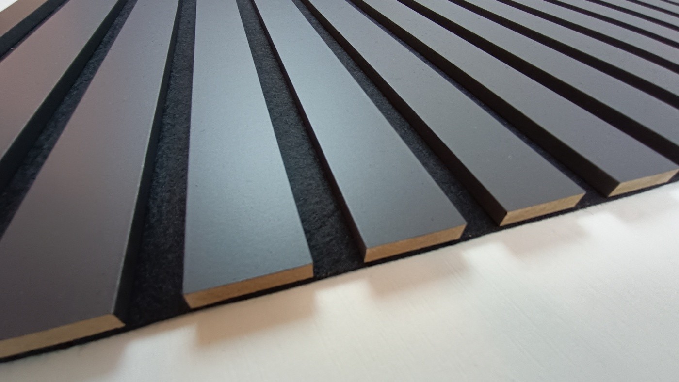 Acoustic panel Comfort 900x600x9mm Black Lead