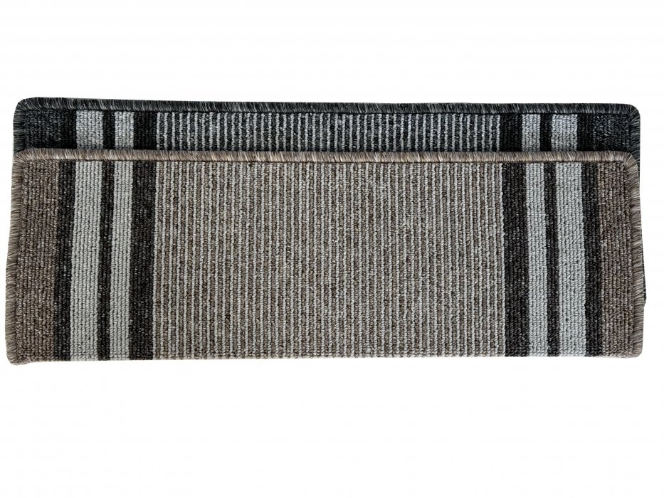 Nášlap na schody Gandia obdelník 25x80cm šedý