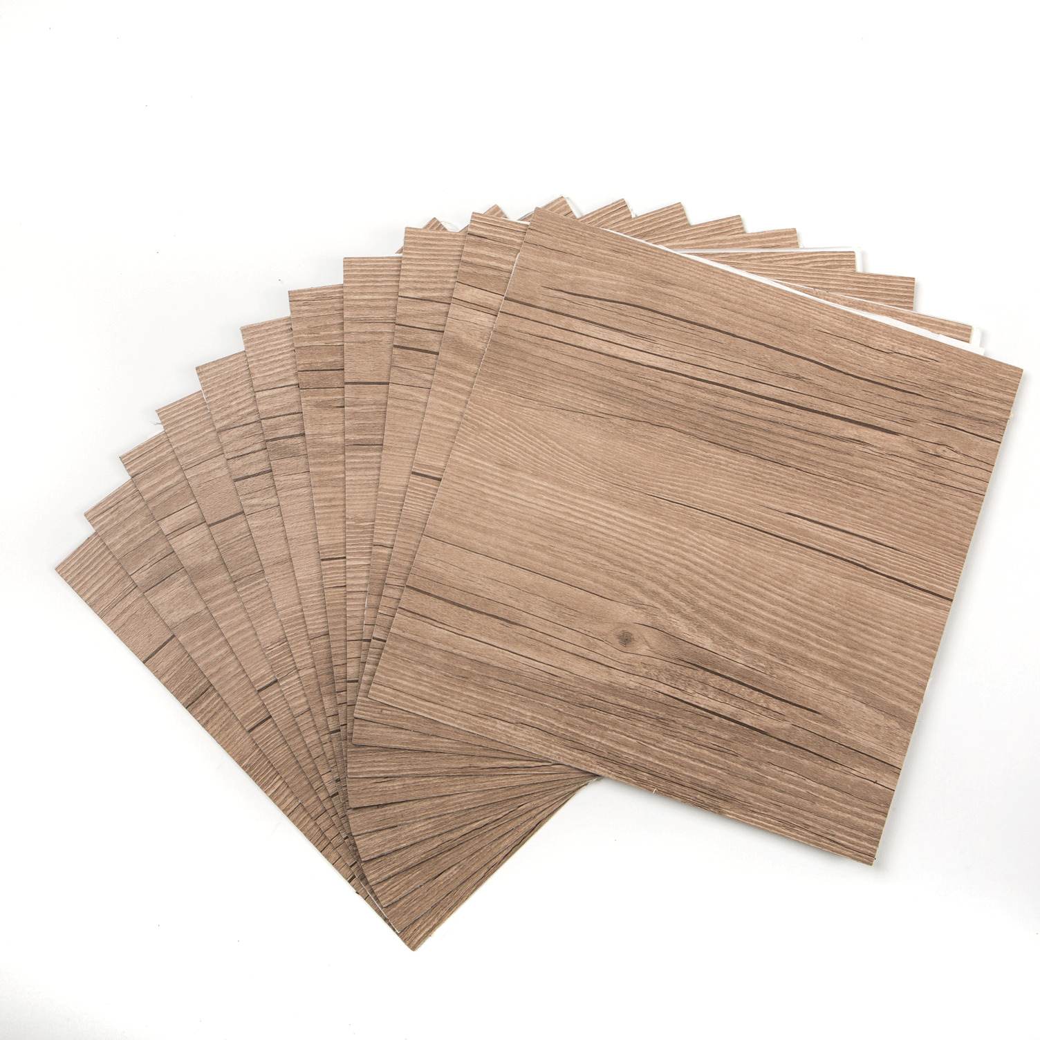 Vinylový samolepící čtverec Dark Oak 30,5x30,5cm