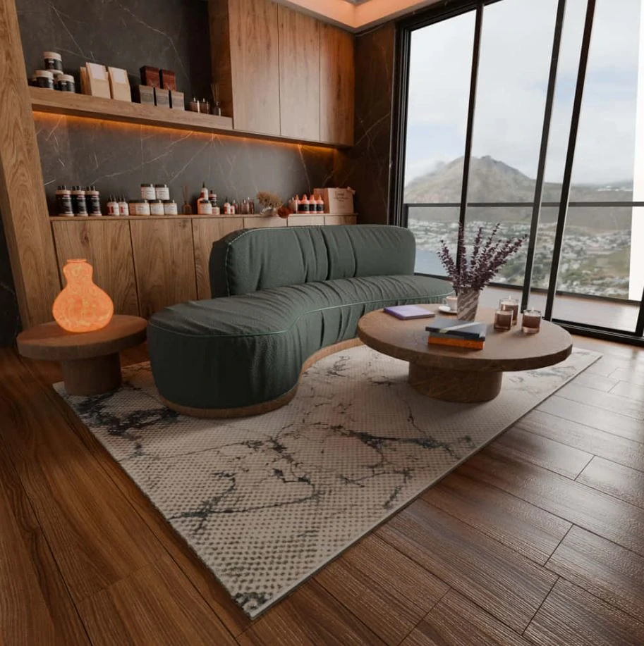 kusový koberec Gava 02ETW béžovo-šedý