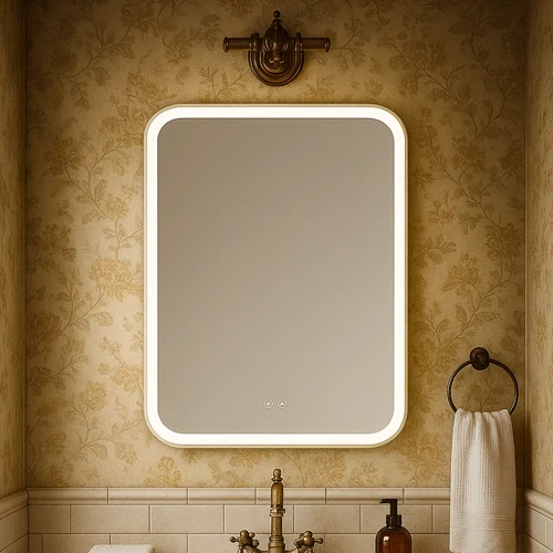 LED koupelnové zrcadlo VISIONAL GEMMA 110×70cm 2700–6500K Anti-Fog IP44