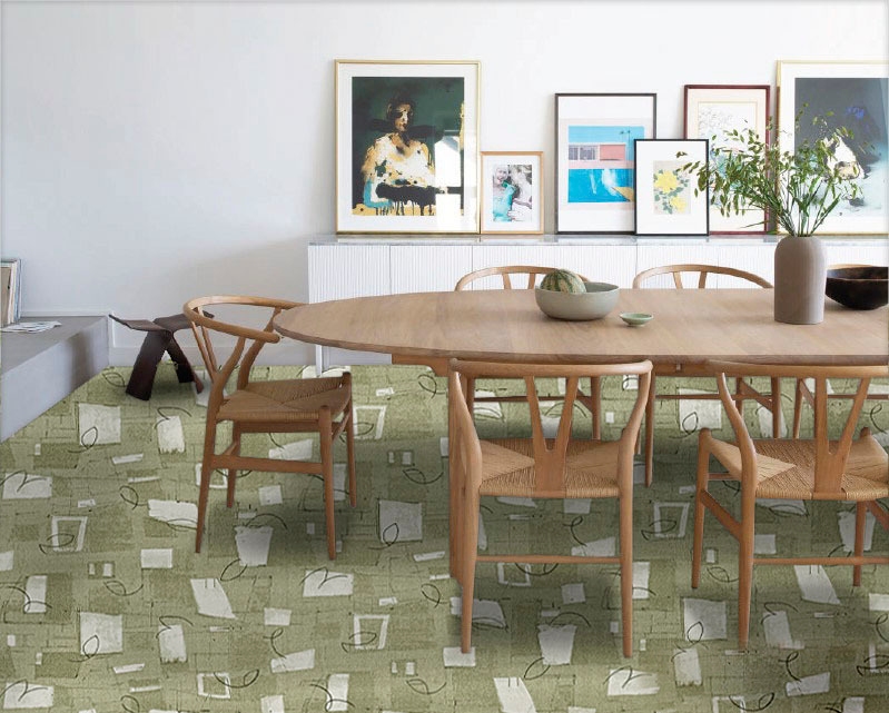 Metrážový koberec LIBRA 29 zelená 