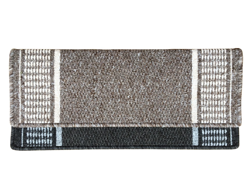 Nášlap na schody Promenade obdelník 24x65cm hnědý