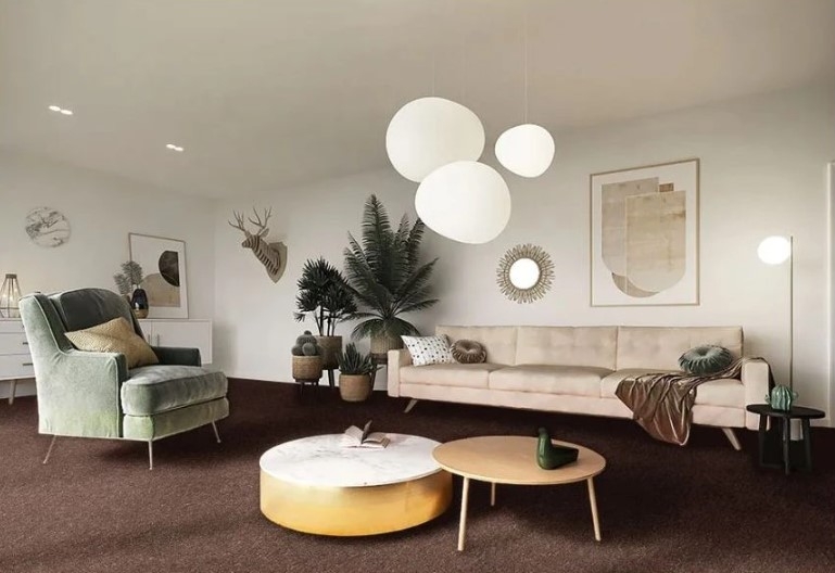 Associated Weavers bytový koberec Nero 84 šíře 4m hnědá