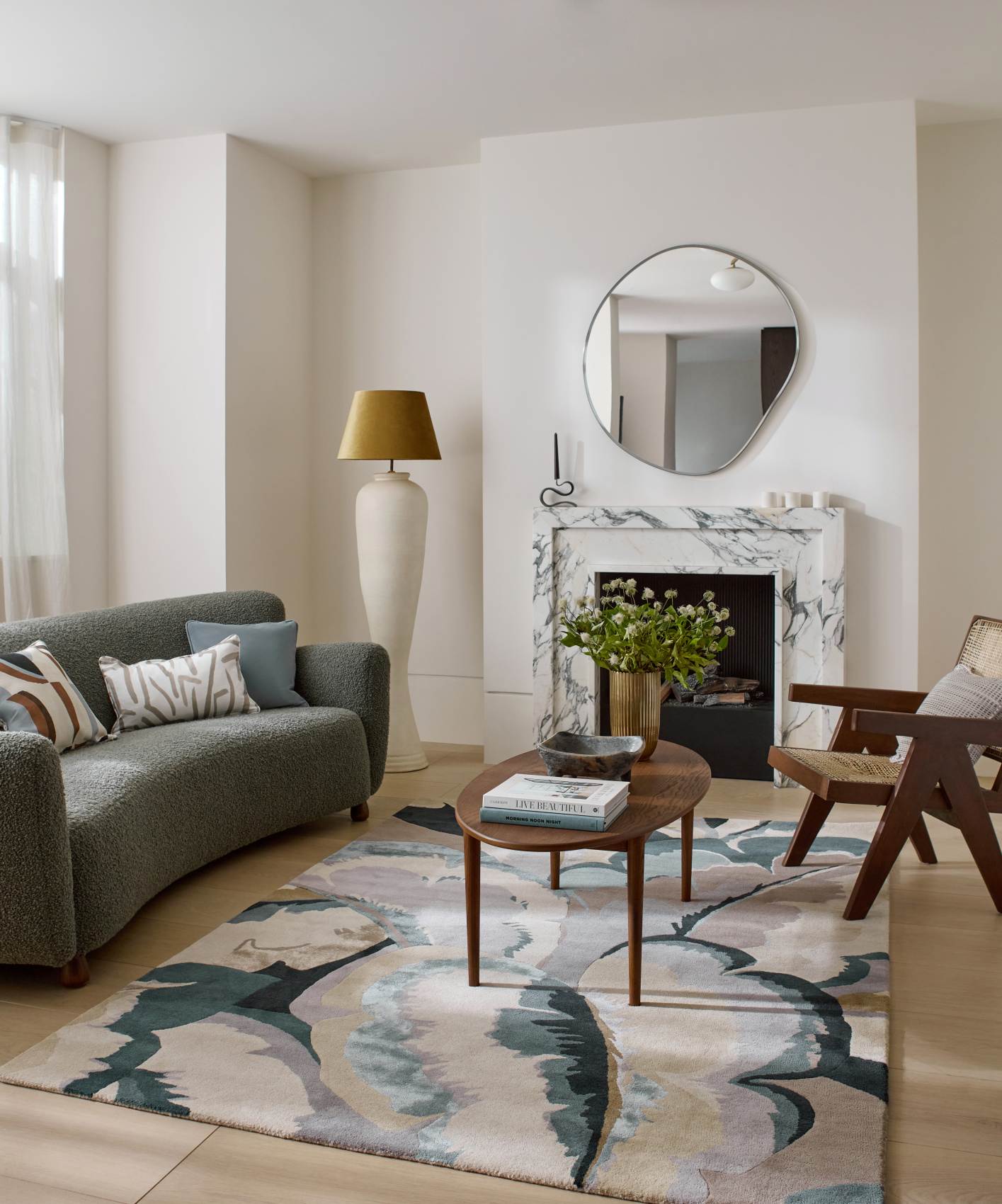 Brink&Campman Harlequin Calathea Shiitake/Wild Water 142905 140x200cm