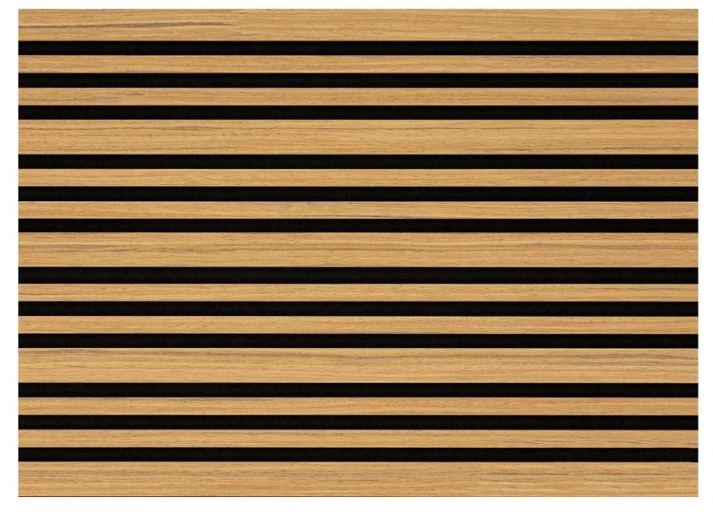 Lamelový obklad akustický Barcode Přírodní Topol 270x40cm