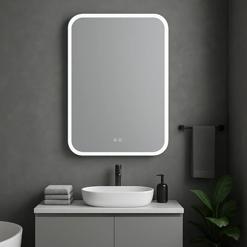 LED koupelnové zrcadlo VISIONAL GEMMA 110×70cm 2700–6500K Anti-Fog IP44