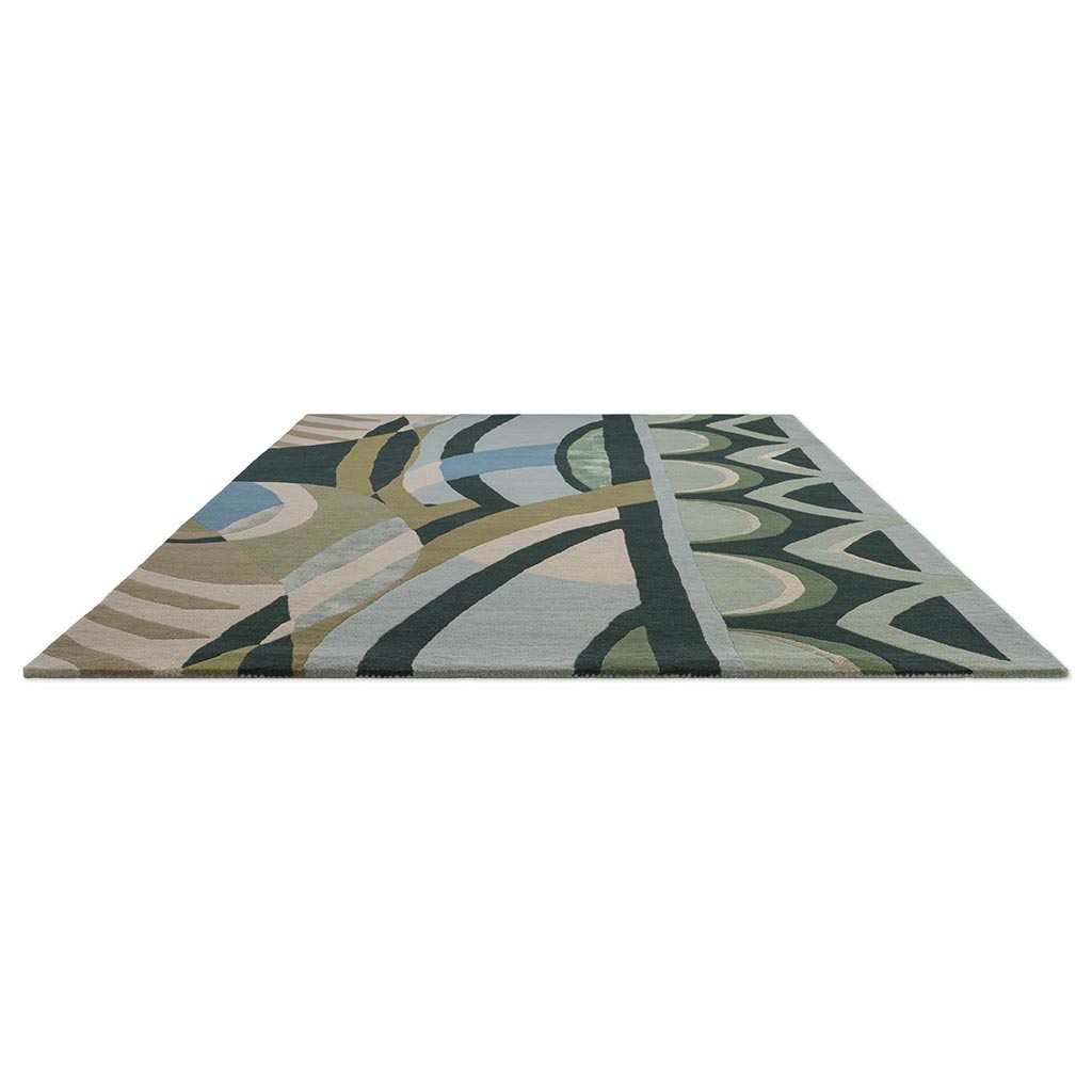 Kusový koberec Harlequin Atelier Lagoon 140807 – 170x240cm vlněný, zeleno-modrý
