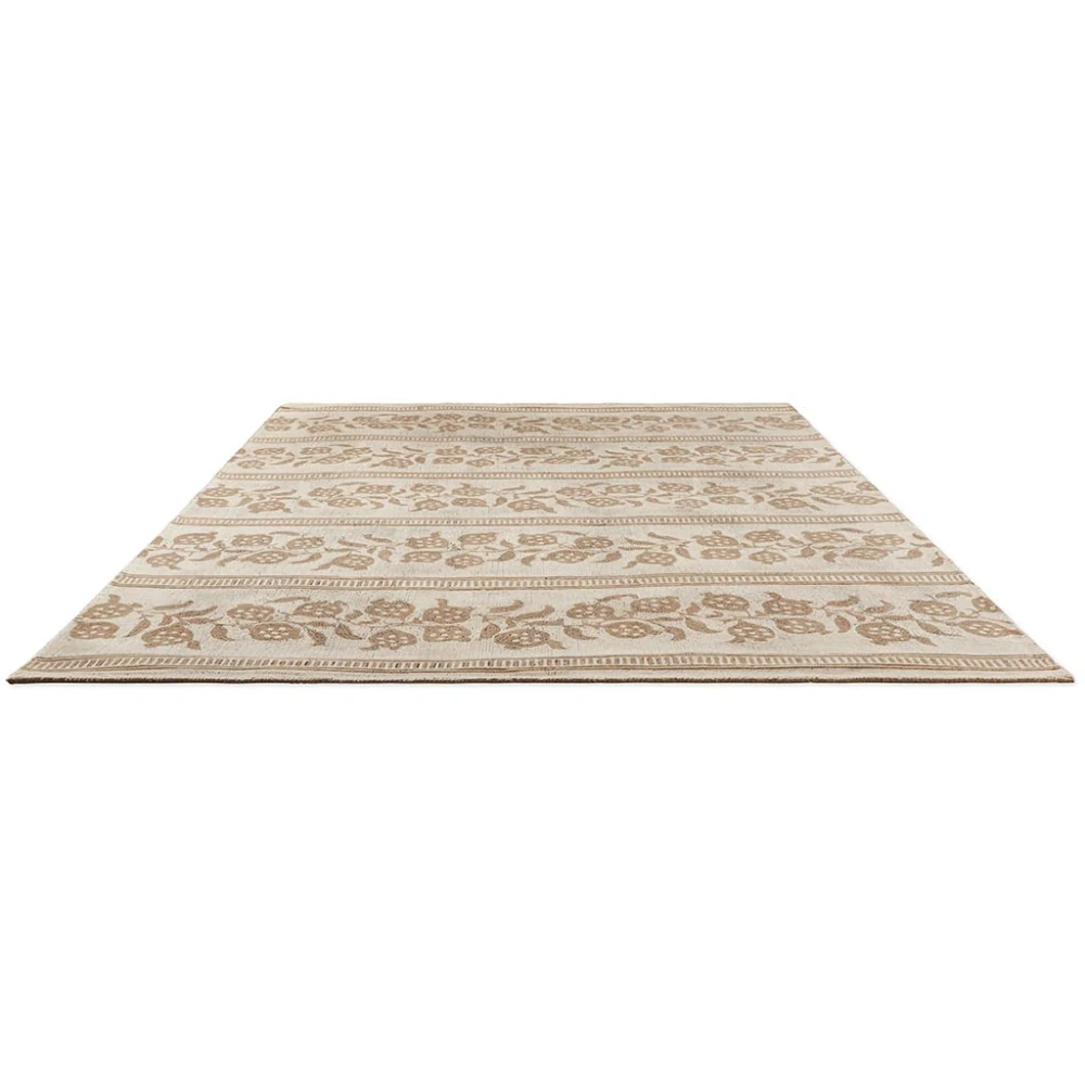 Kusový koberec Sanderson Anaar Flax 148001 – 140x200cm vlněný, béžový