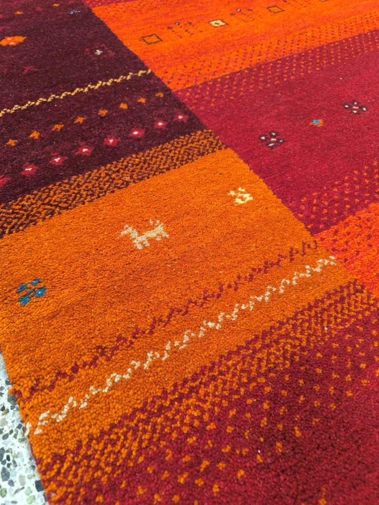 Ručně tkaný vlněný koberec Traditionell Salo – severský vzor  240x340cm 100% střižní vlna