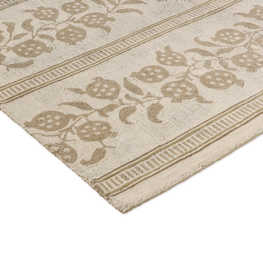 Kusový koberec Sanderson Anaar Flax 148001 – 140x200cm vlněný, béžový