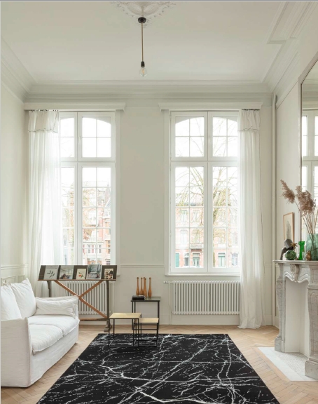 kusový koberec Osta INK 463 011/AF900 černo-bílý