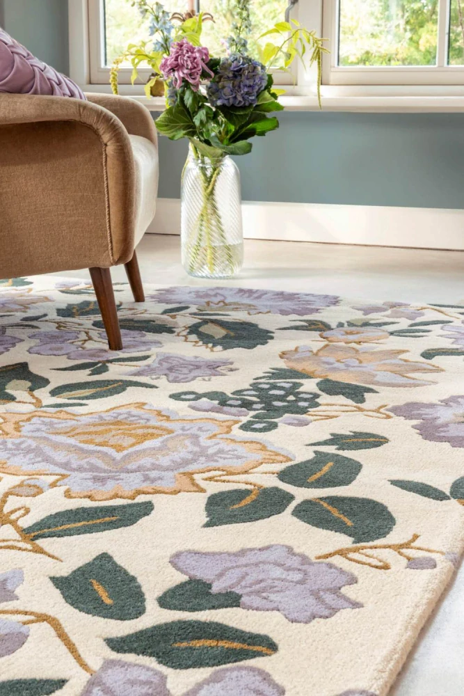 Brink&Campman Laura Ashley Wendling Floral 83104 250x350cm heather purple