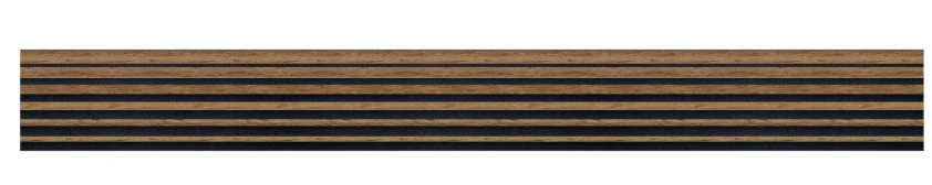 Lamelový obklad akustický 265x30cm Dub Wotan asimetrický