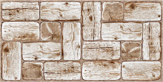 3D obkladový omyvatelný panel PVC White Loghouse (960 x 479mm)