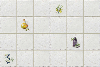 3D obkladový omyvatelný panel PVC Greek (902 х 601 mm)