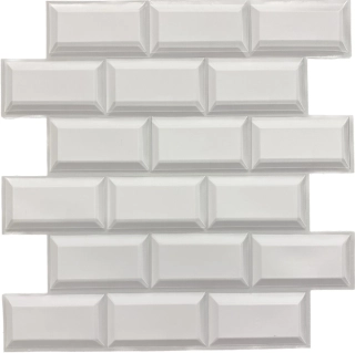 3D obklad Cihla bílá (30x30cm) 4ks samolepící 